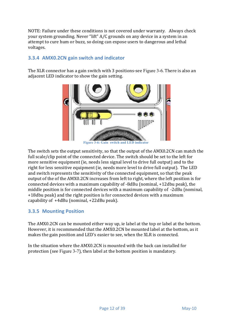 Media Technology Systems AMX 0.2 User Manual | Page 12 / 39