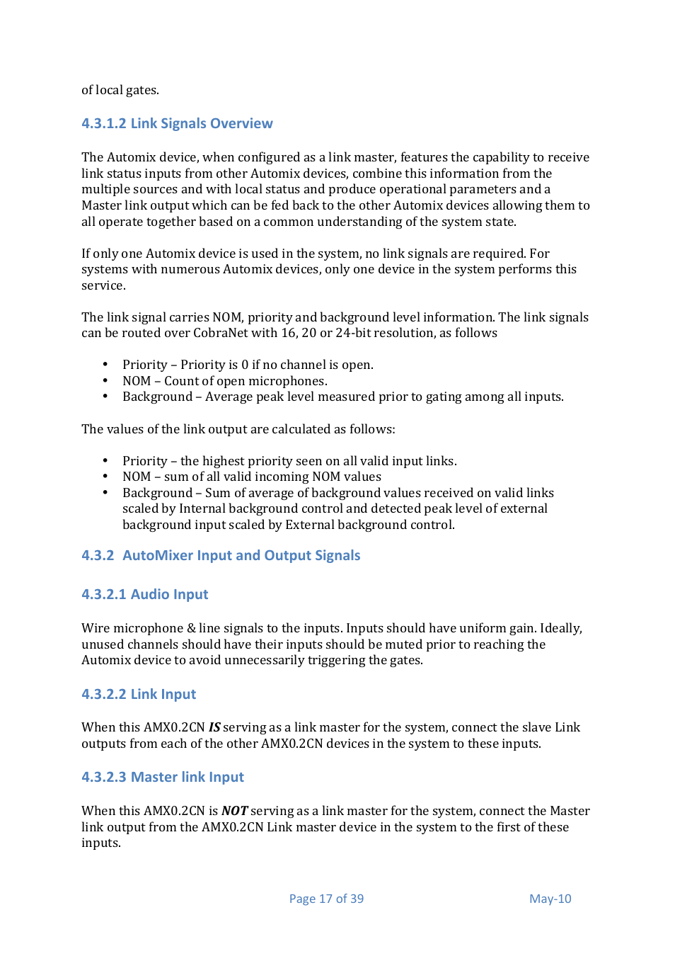 Media Technology Systems AMX 0.2 User Manual | Page 17 / 39