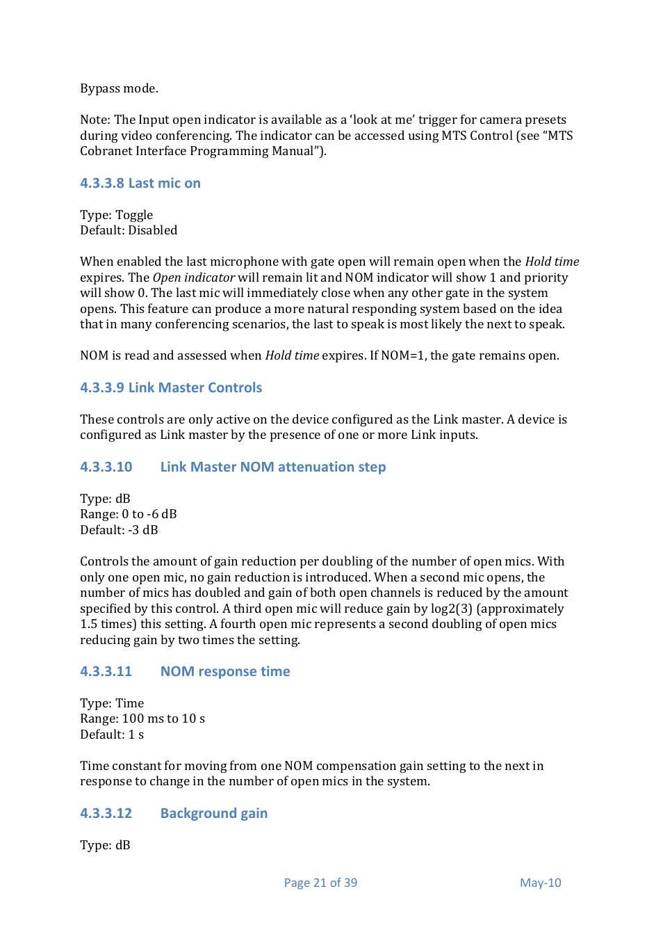 Media Technology Systems AMX 0.2 User Manual | Page 21 / 39