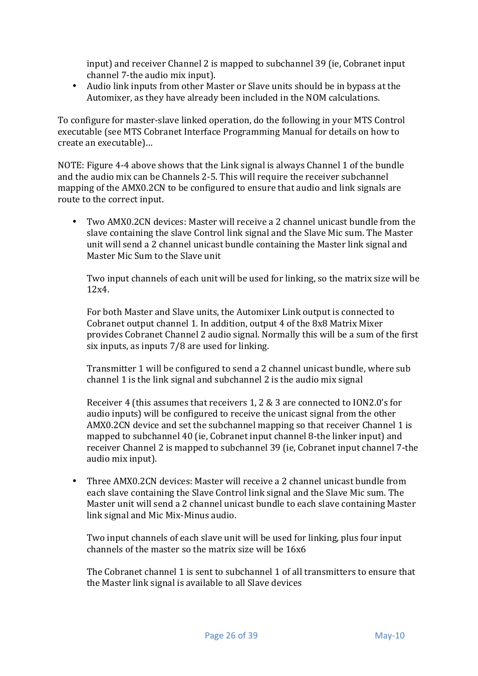 Media Technology Systems AMX 0.2 User Manual | Page 26 / 39