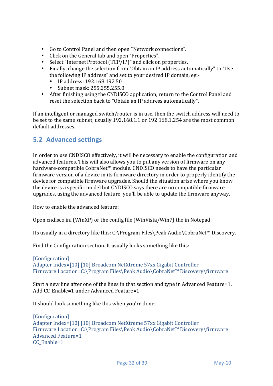 2 advanced&settings | Media Technology Systems AMX 0.2 User Manual | Page 32 / 39