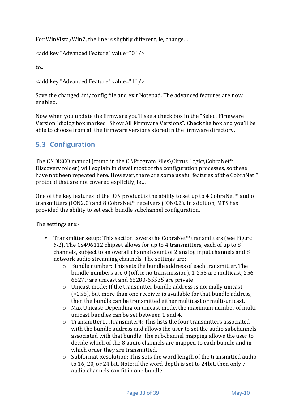 3 configuration | Media Technology Systems AMX 0.2 User Manual | Page 33 / 39