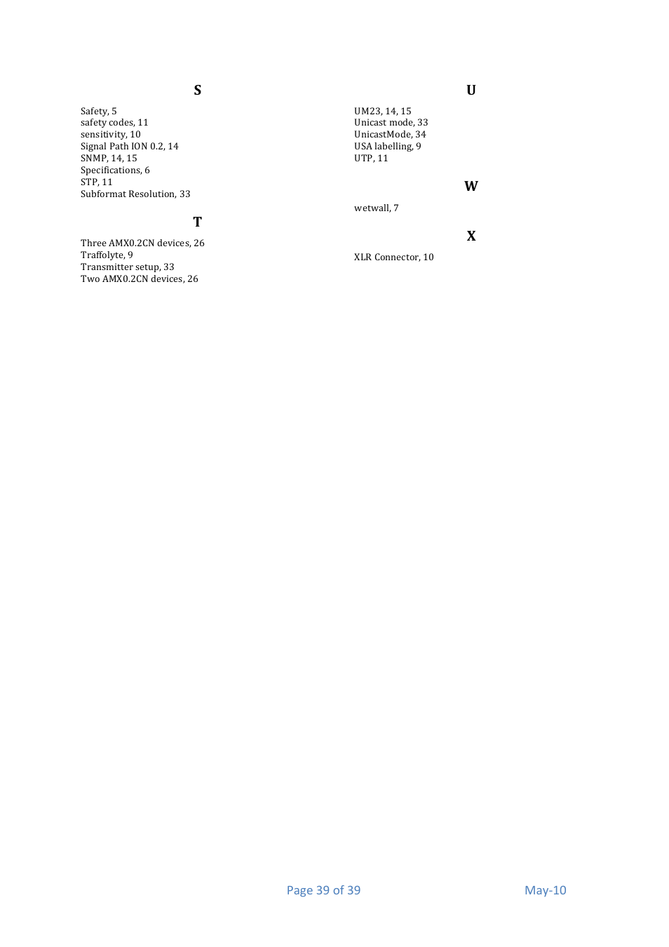 Media Technology Systems AMX 0.2 User Manual | Page 39 / 39