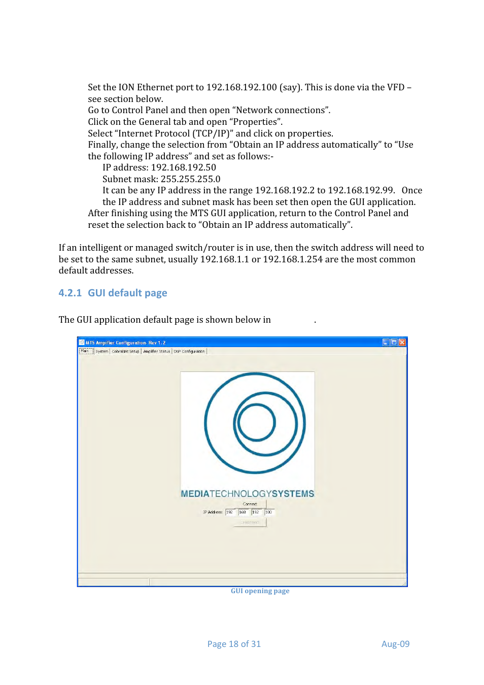 Media Technology Systems ION8.8 User Manual | Page 18 / 31