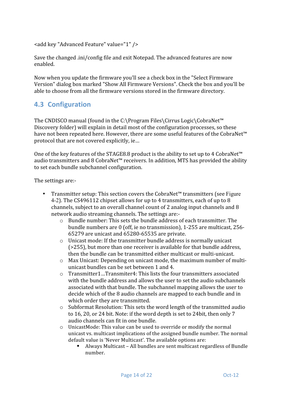 3 configuration | Media Technology Systems STAGE 8.8 User Manual | Page 14 / 22