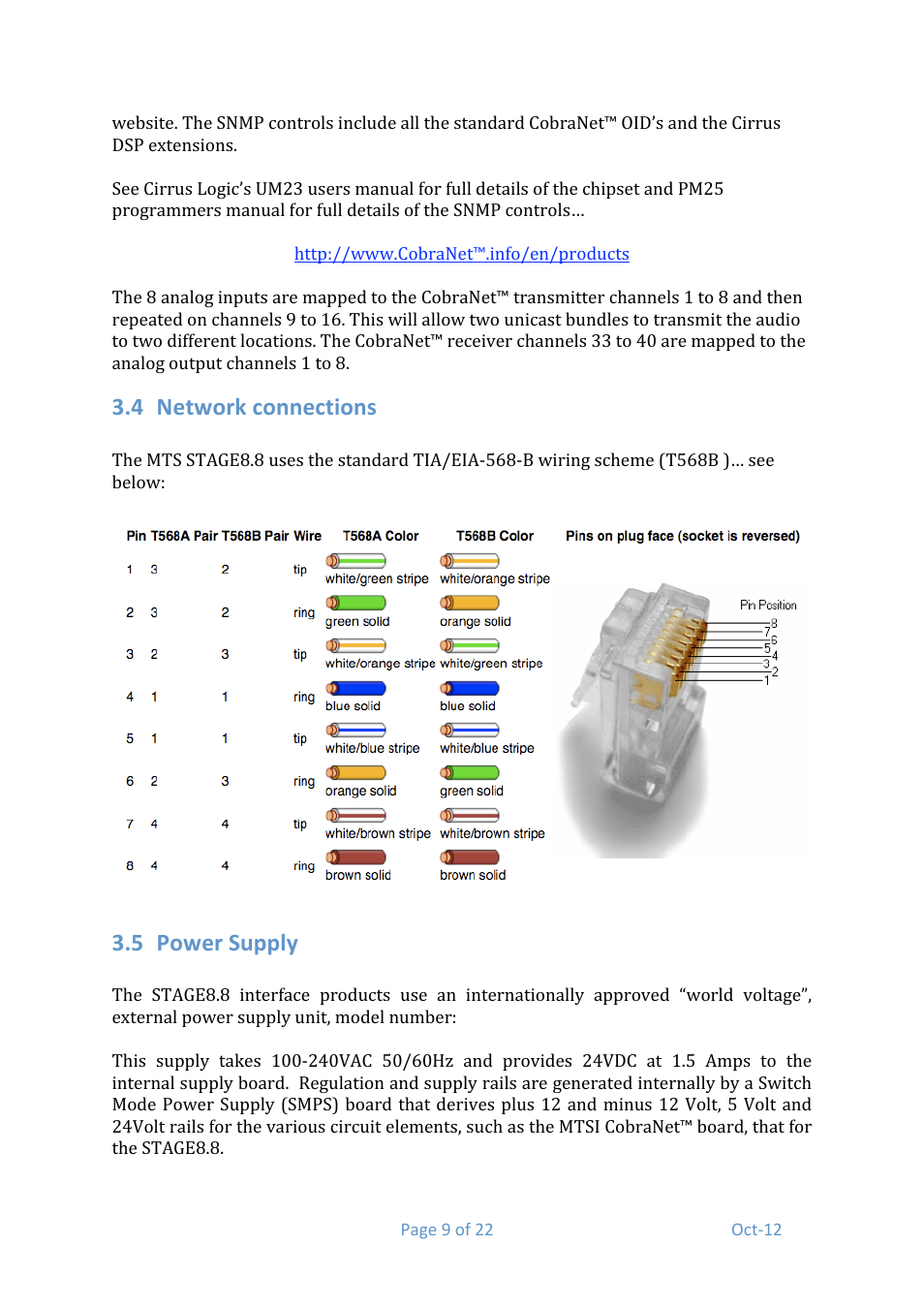 4 network connections, 5 power supply | Media Technology Systems STAGE 8.8 User Manual | Page 9 / 22