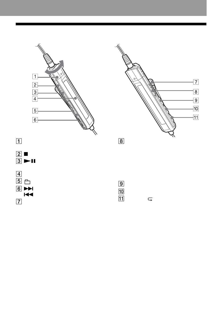 11 the headphones/earphones with a remote control | Aiwa AM-NX1 User Manual | Page 11 / 80
