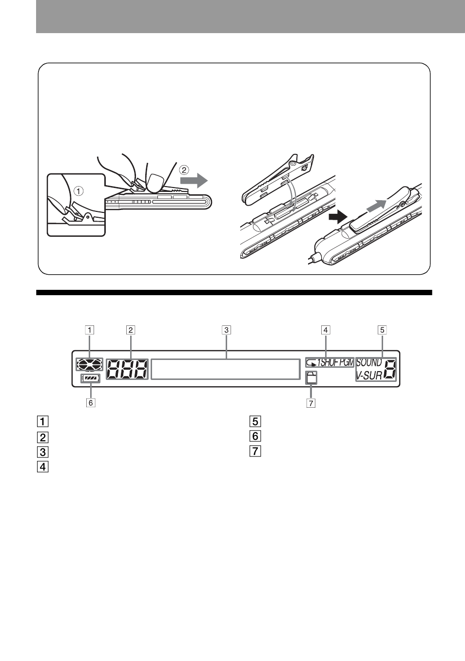 12 the display window of the remote control | Aiwa AM-NX1 User Manual | Page 12 / 80