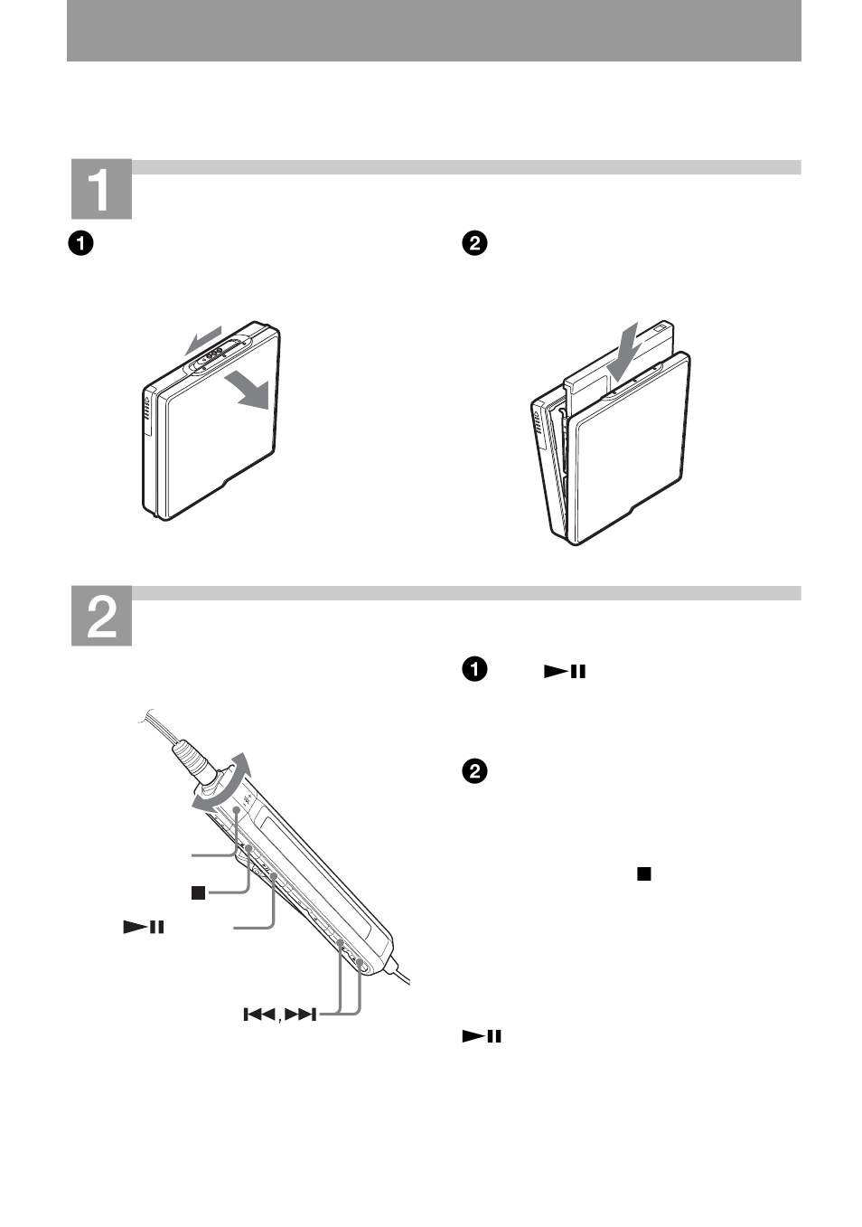 Playing an md right away, Insert an md, Play an md | Aiwa AM-NX1 User Manual | Page 16 / 80