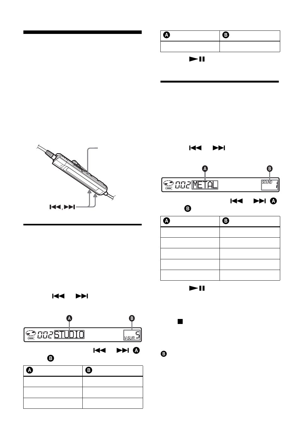 Surround) | Aiwa AM-NX1 User Manual | Page 20 / 80