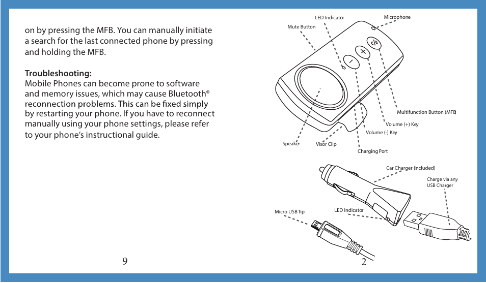 NoiseHush N620 Bluetooth Hands-free Speakerphone User Manual | Page 3 / 6