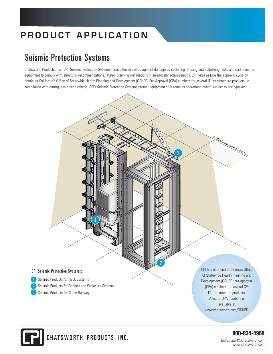 Chatsworth Products Seismic Protection Systems User Manual | 2 pages