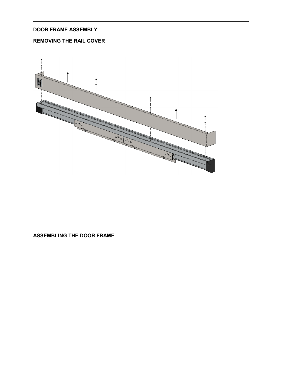 Door frame assembly | Chatsworth Products Hot Aisle Containment User Manual | Page 11 / 52