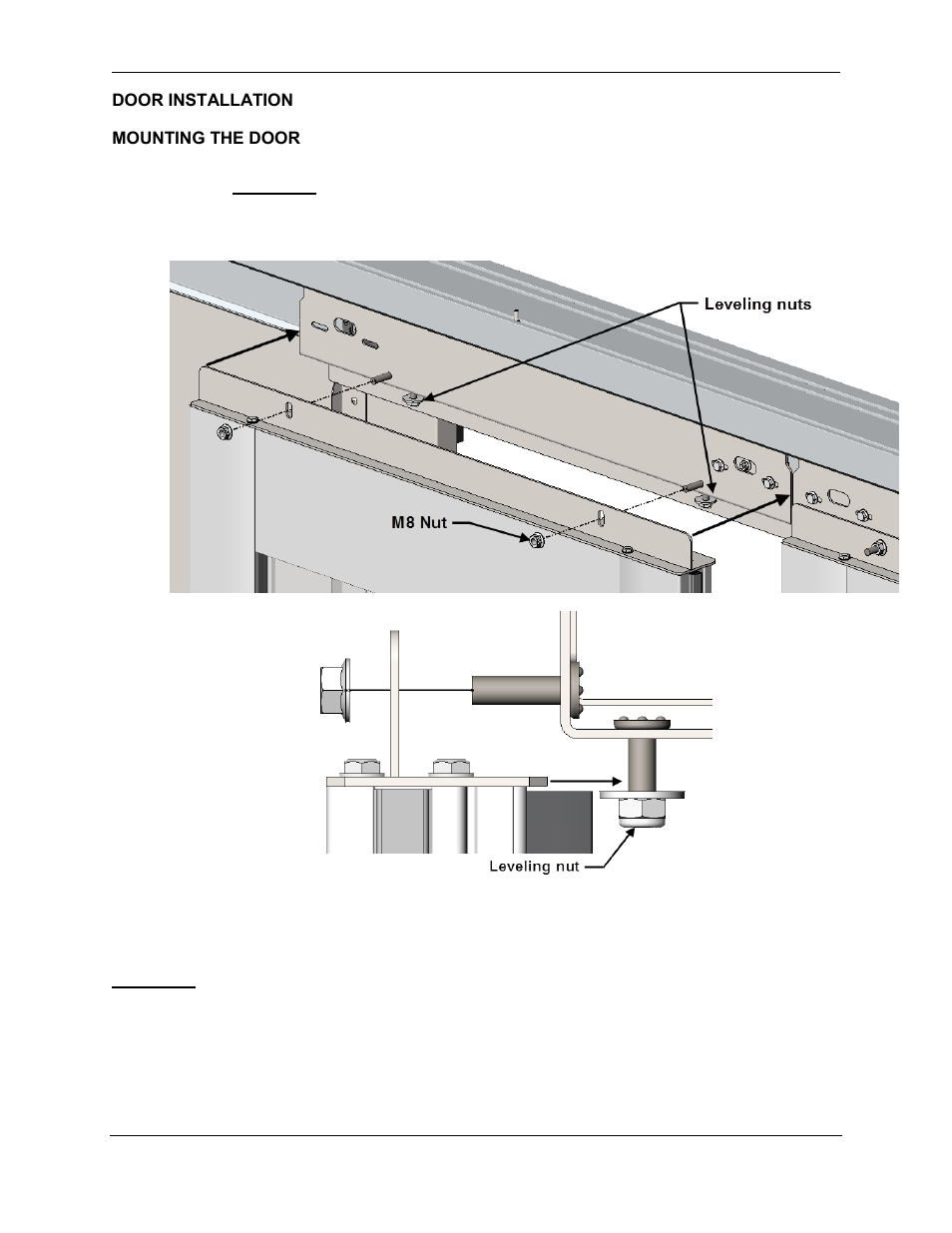 Door installation | Chatsworth Products Hot Aisle Containment User Manual | Page 24 / 52