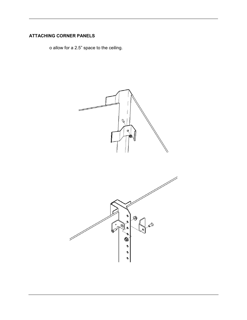 Attaching corner panels | Chatsworth Products Hot Aisle Containment User Manual | Page 43 / 52