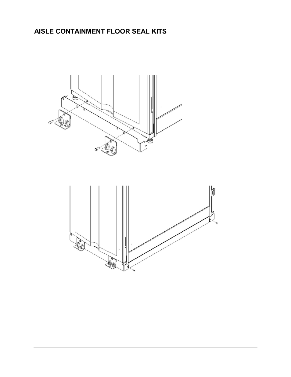 Aisle containment floor seal kits | Chatsworth Products Hot Aisle Containment User Manual | Page 46 / 52