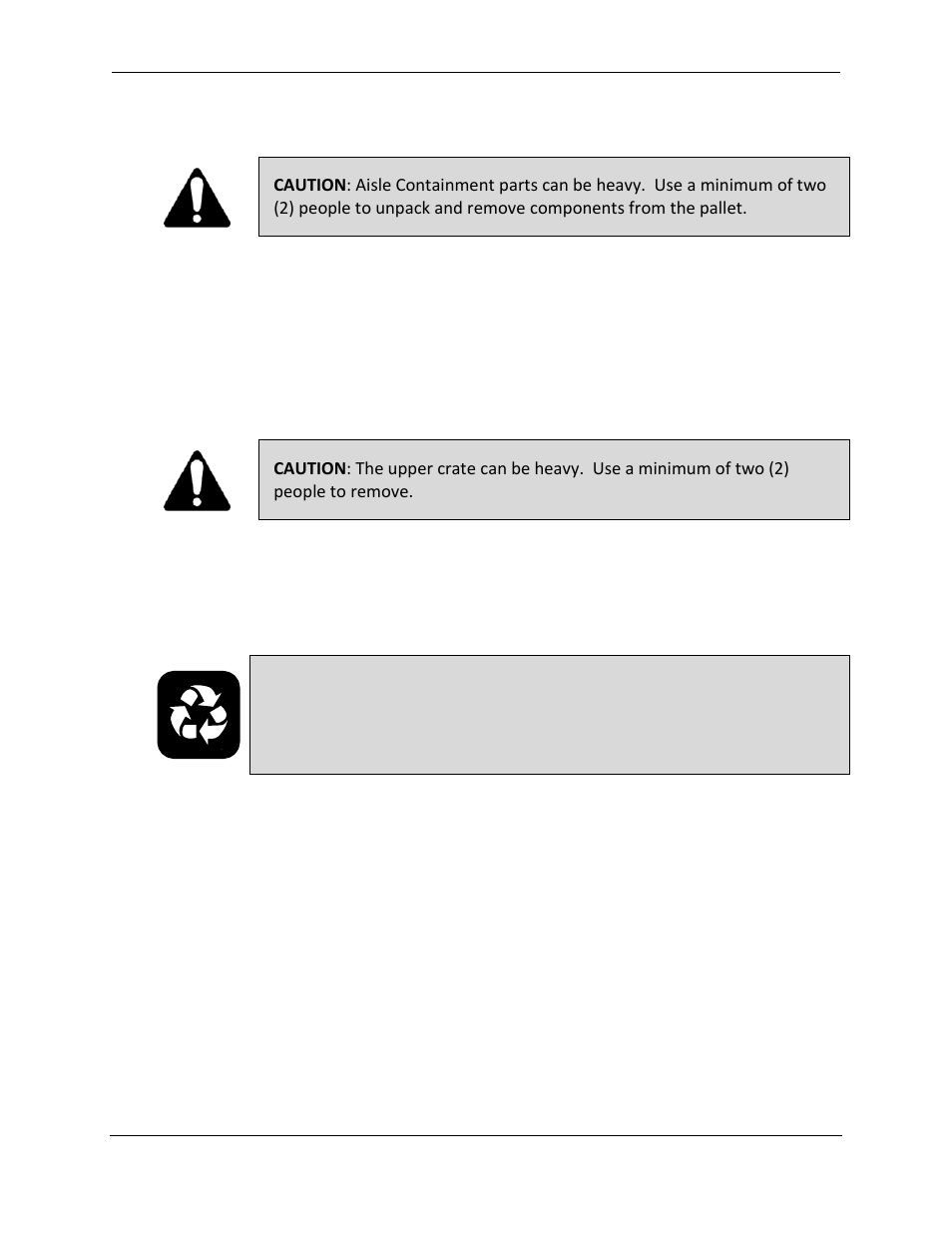 Unpacking | Chatsworth Products Hot Aisle Containment User Manual | Page 6 / 52