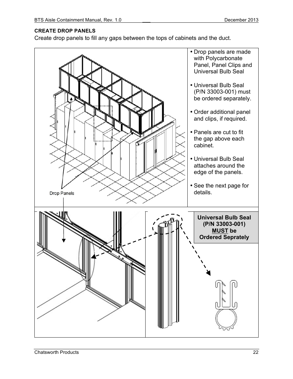 Chatsworth Products Hot Aisle Containment User Manual | Page 22 / 56