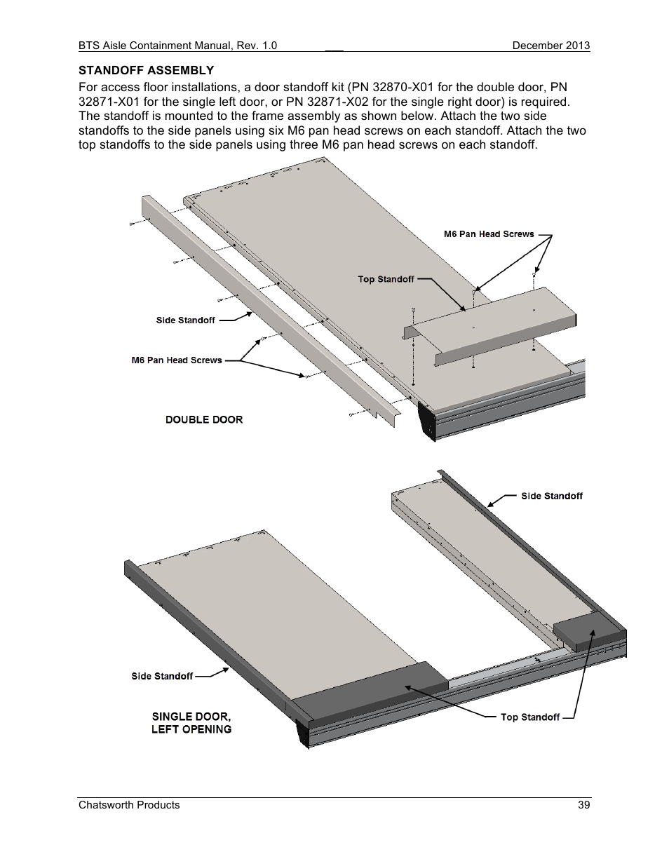 Chatsworth Products Hot Aisle Containment User Manual | Page 39 / 56