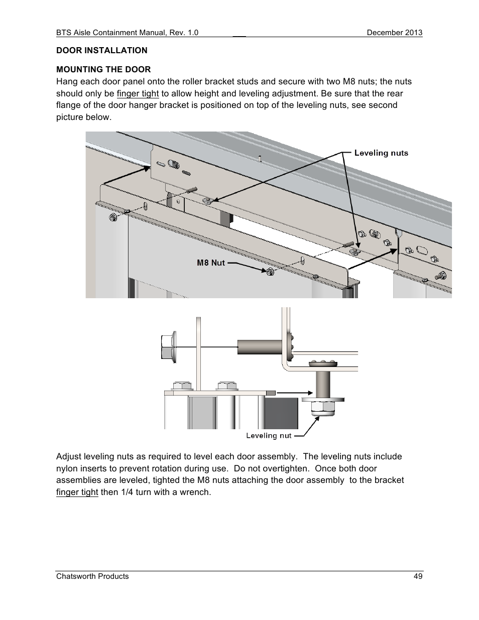 Chatsworth Products Hot Aisle Containment User Manual | Page 49 / 56