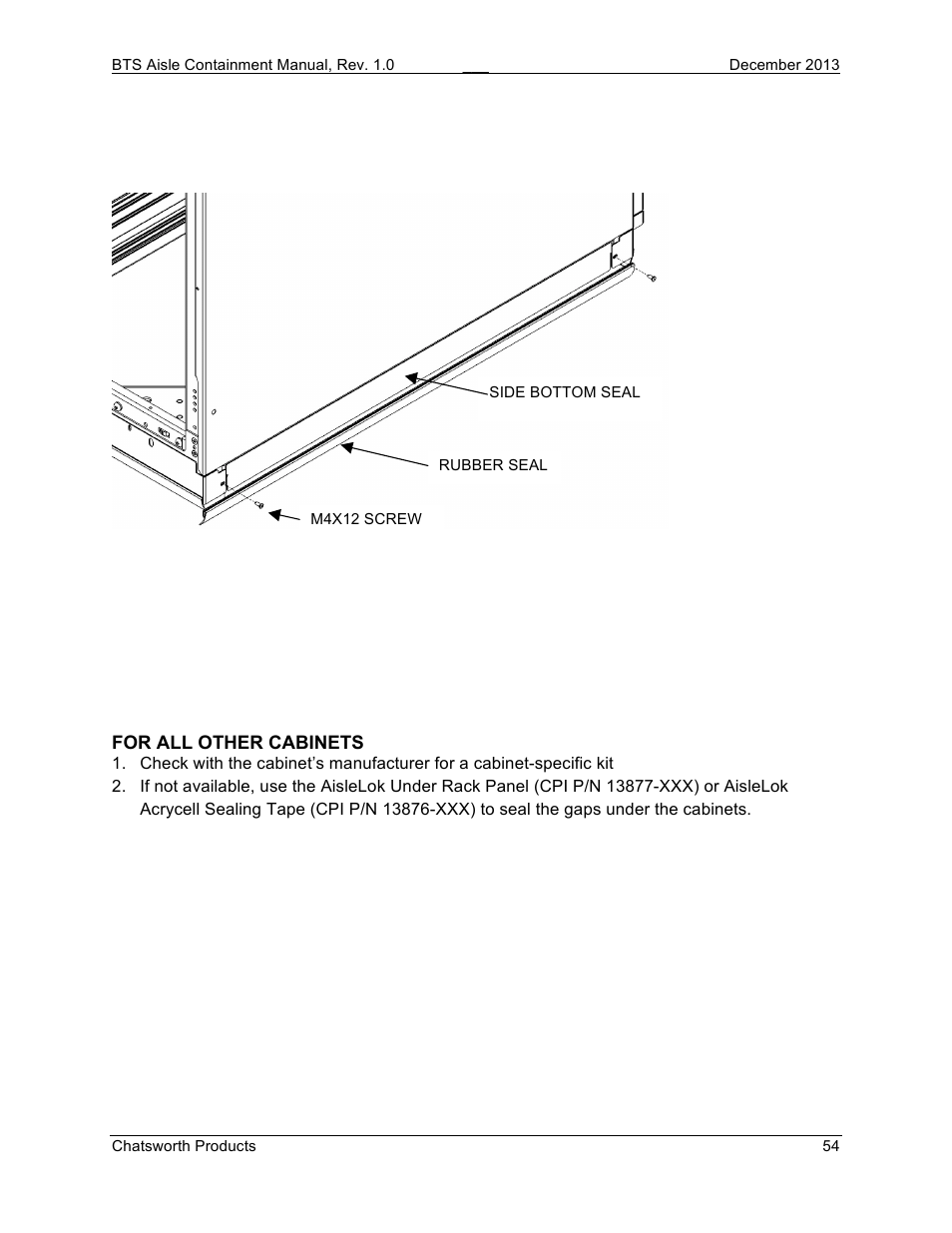 Chatsworth Products Hot Aisle Containment User Manual | Page 54 / 56