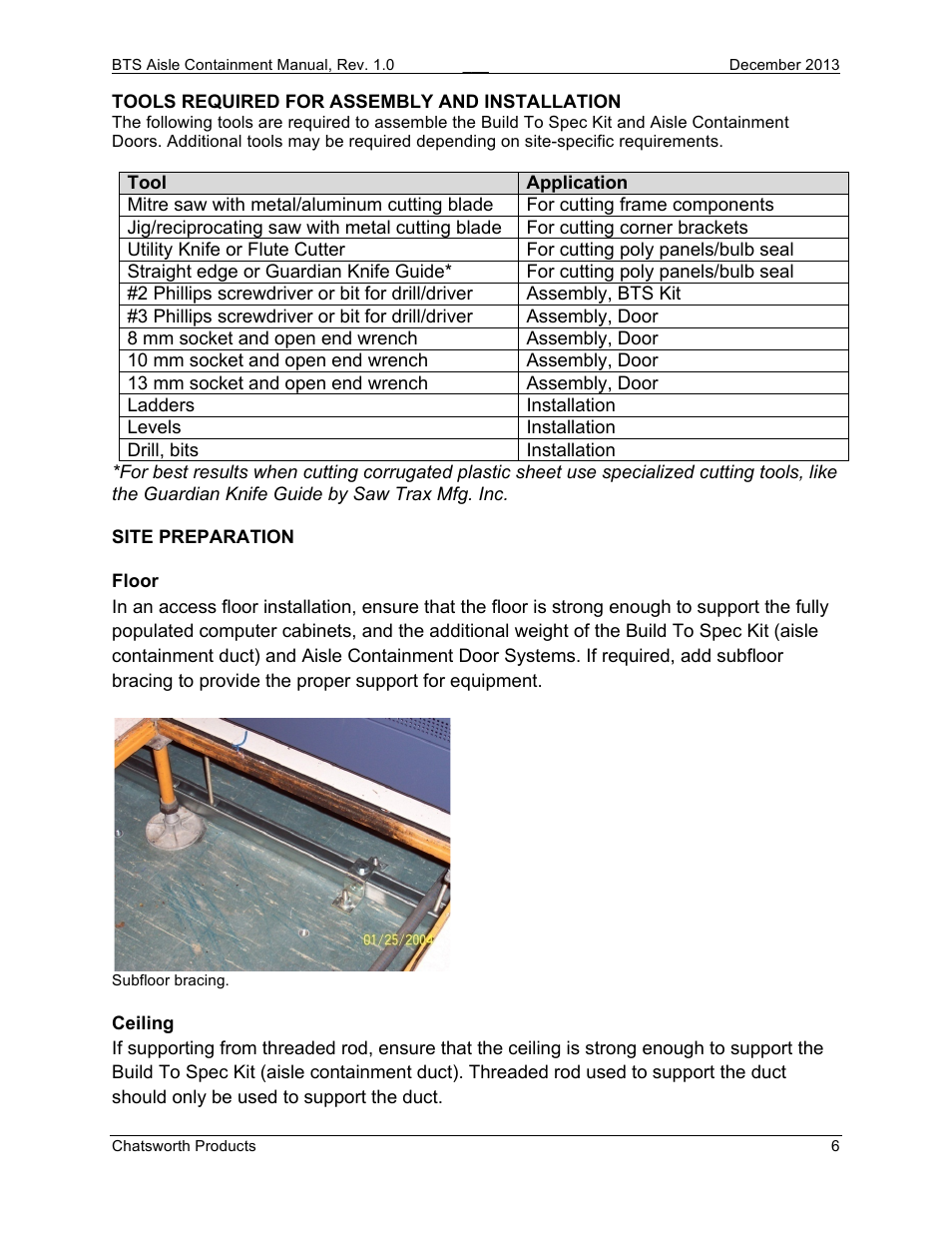 Chatsworth Products Hot Aisle Containment User Manual | Page 6 / 56