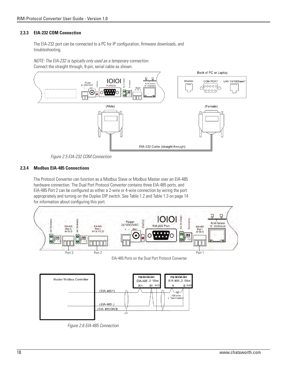 Chatsworth Products Remote Infrastructure Management System Protocol Converter User Manual | Page 18 / 68