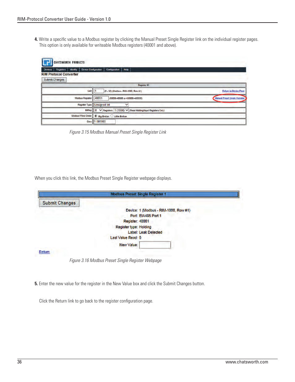 Chatsworth Products Remote Infrastructure Management System Protocol Converter User Manual | Page 36 / 68