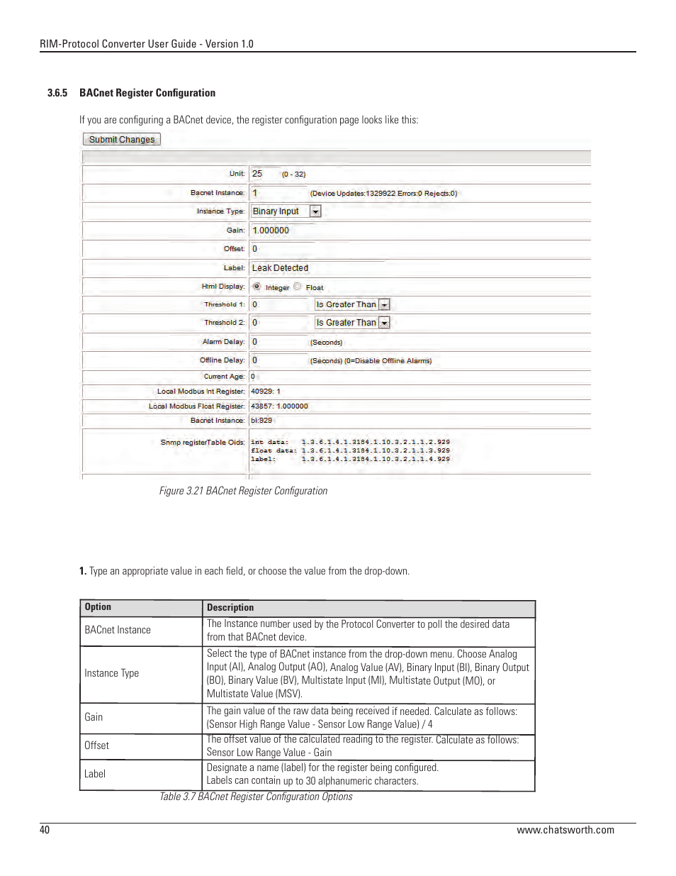 Chatsworth Products Remote Infrastructure Management System Protocol Converter User Manual | Page 40 / 68