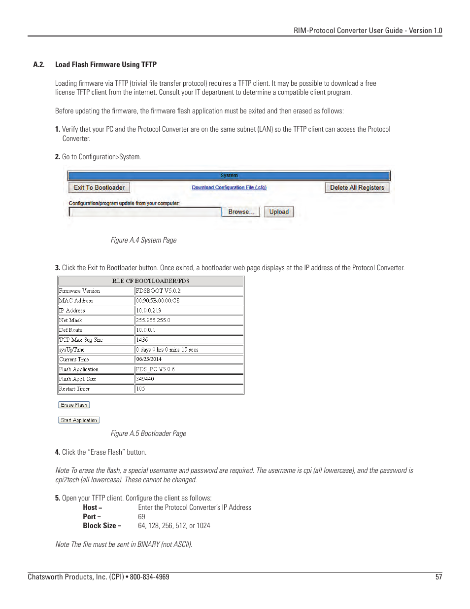 Chatsworth Products Remote Infrastructure Management System Protocol Converter User Manual | Page 57 / 68