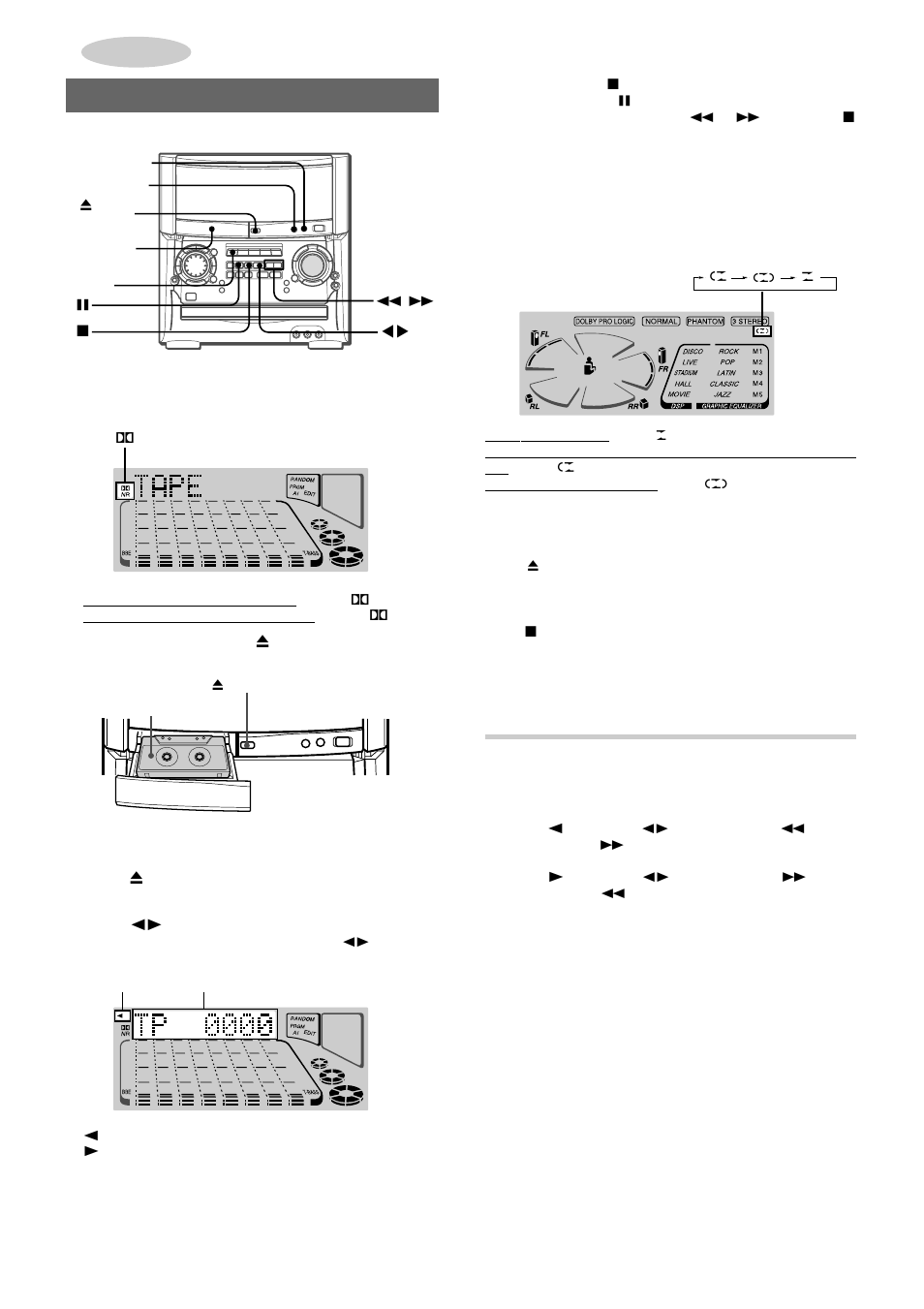 Basic operations, Music sensor | Aiwa XH-A1000 User Manual | Page 17 / 101