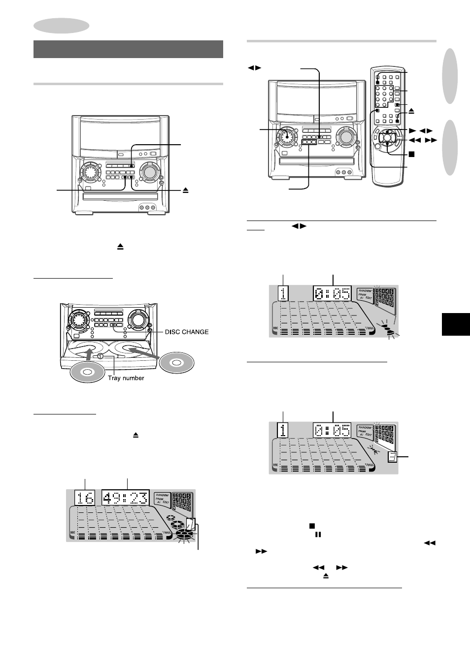 Basic operations, Loading discs, Playing discs | Aiwa XH-A1000 User Manual | Page 18 / 101