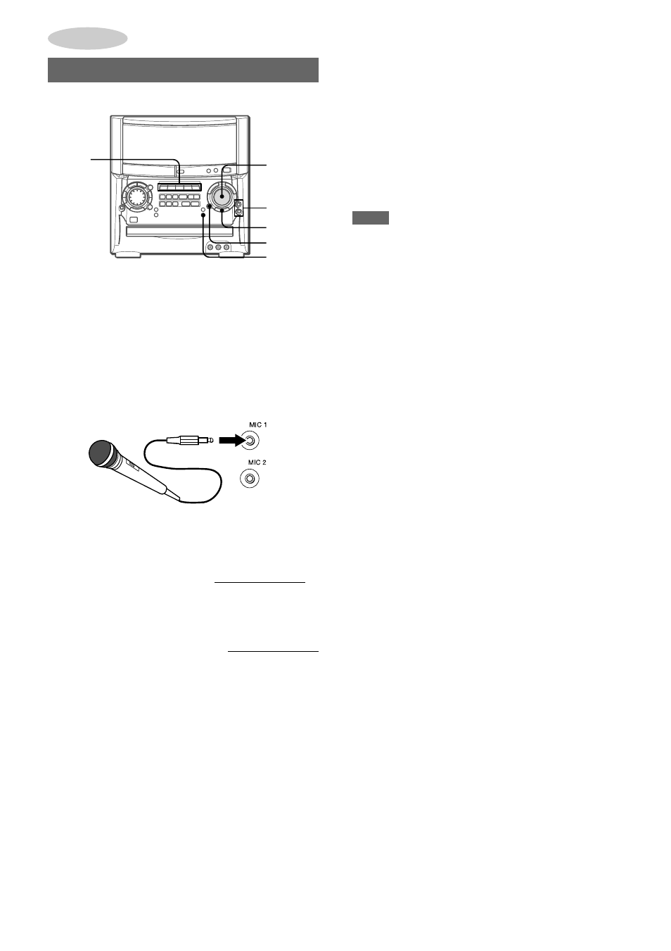 Microphone mixing | Aiwa XH-A1000 User Manual | Page 27 / 101