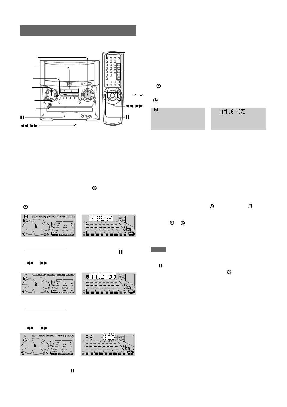 Setting the timer | Aiwa XH-A1000 User Manual | Page 31 / 101