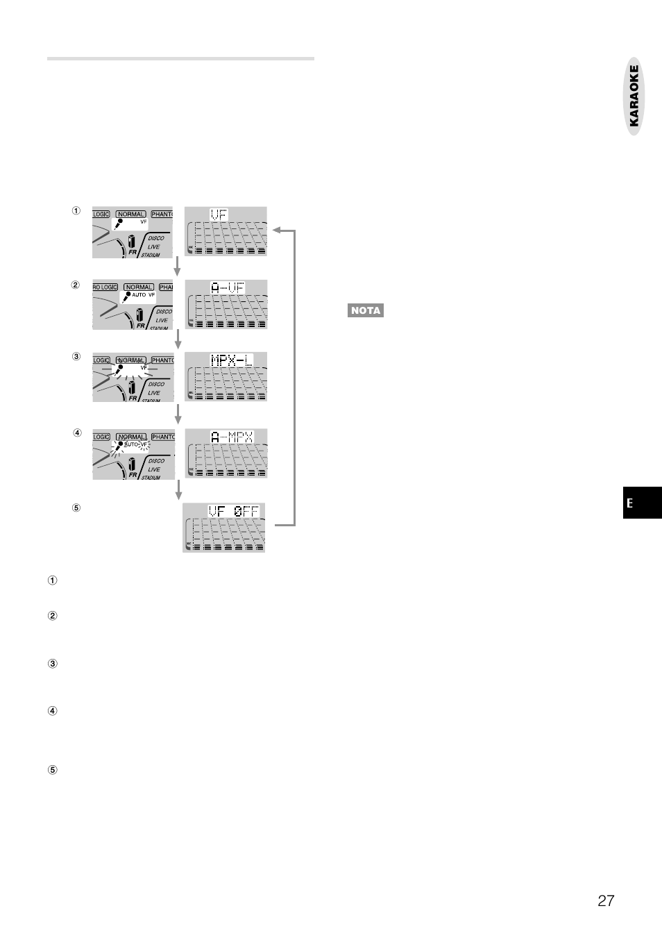 Efunciones vocal fader/multiplex | Aiwa XH-A1000 User Manual | Page 62 / 101