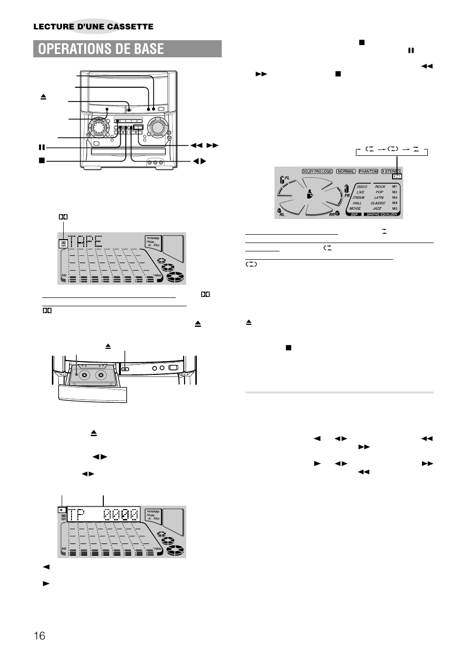 Operations de base, Detecteur de musique | Aiwa XH-A1000 User Manual | Page 84 / 101