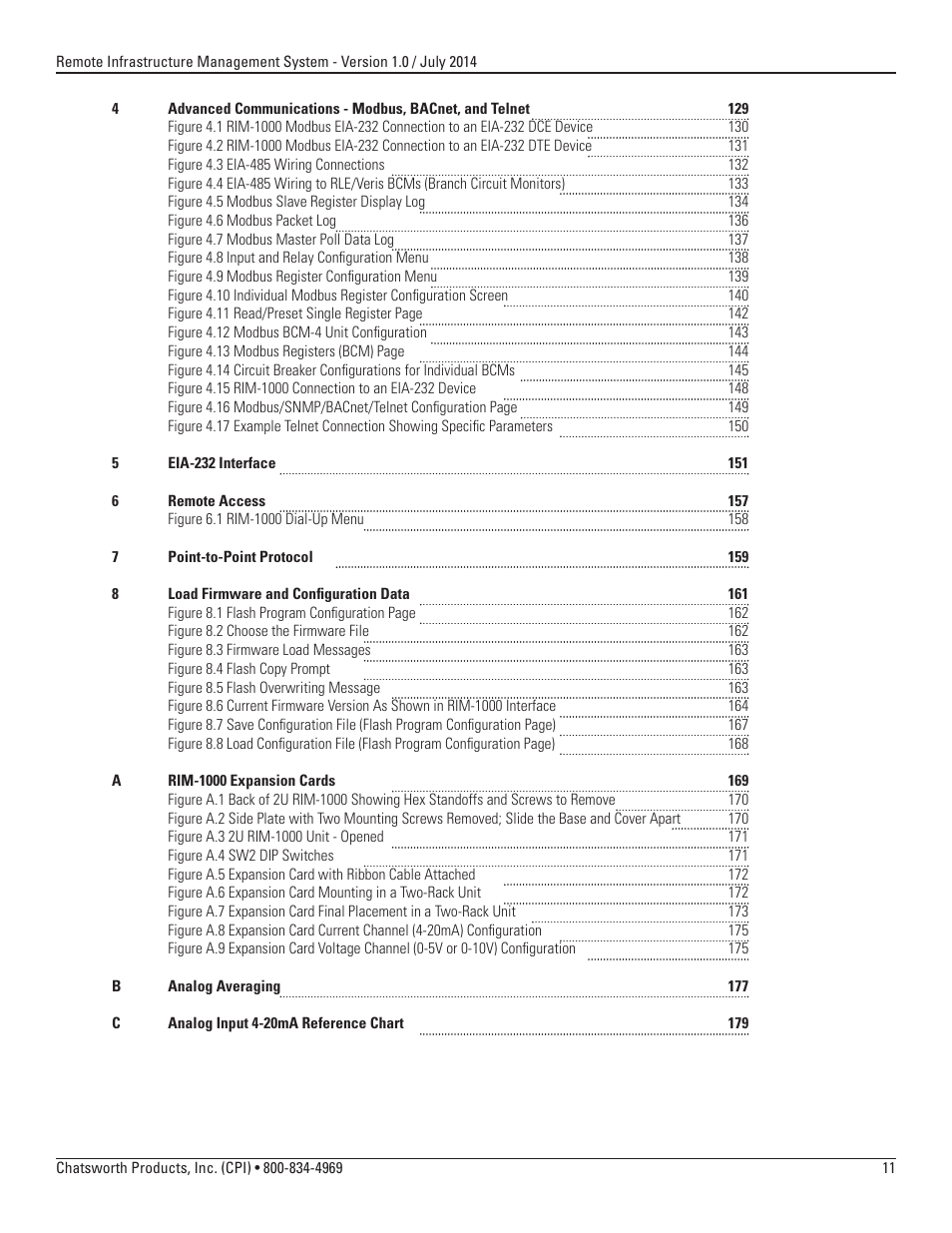 Chatsworth Products Remote Infrastructure Management (RIM-1000) User Manual | Page 11 / 214