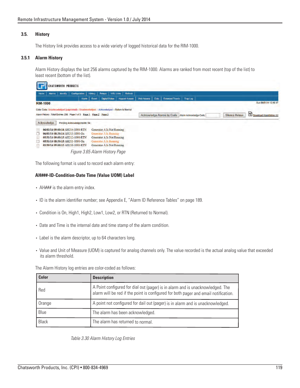 Chatsworth Products Remote Infrastructure Management (RIM-1000) User Manual | Page 119 / 214