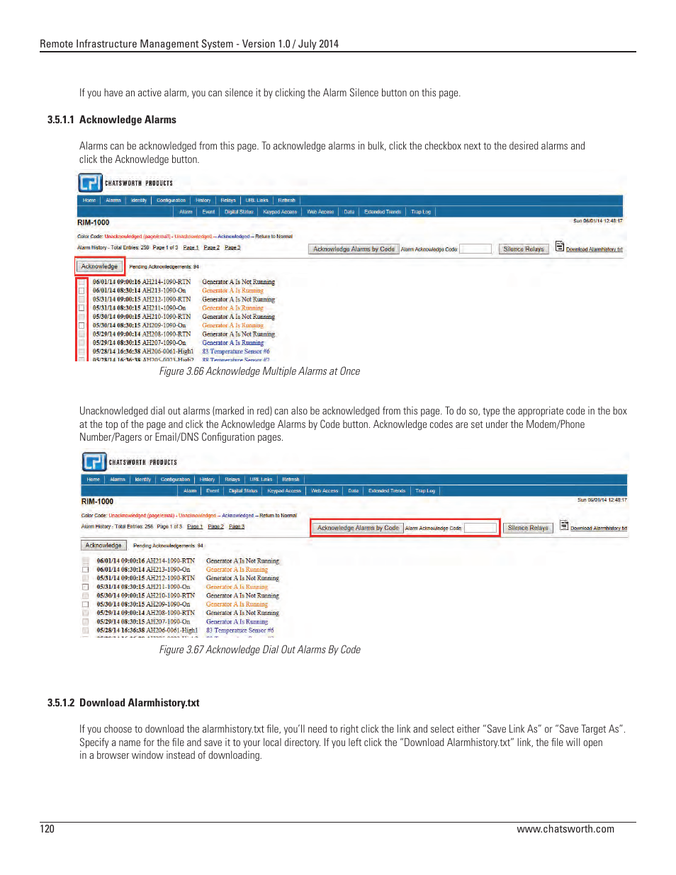 Chatsworth Products Remote Infrastructure Management (RIM-1000) User Manual | Page 120 / 214