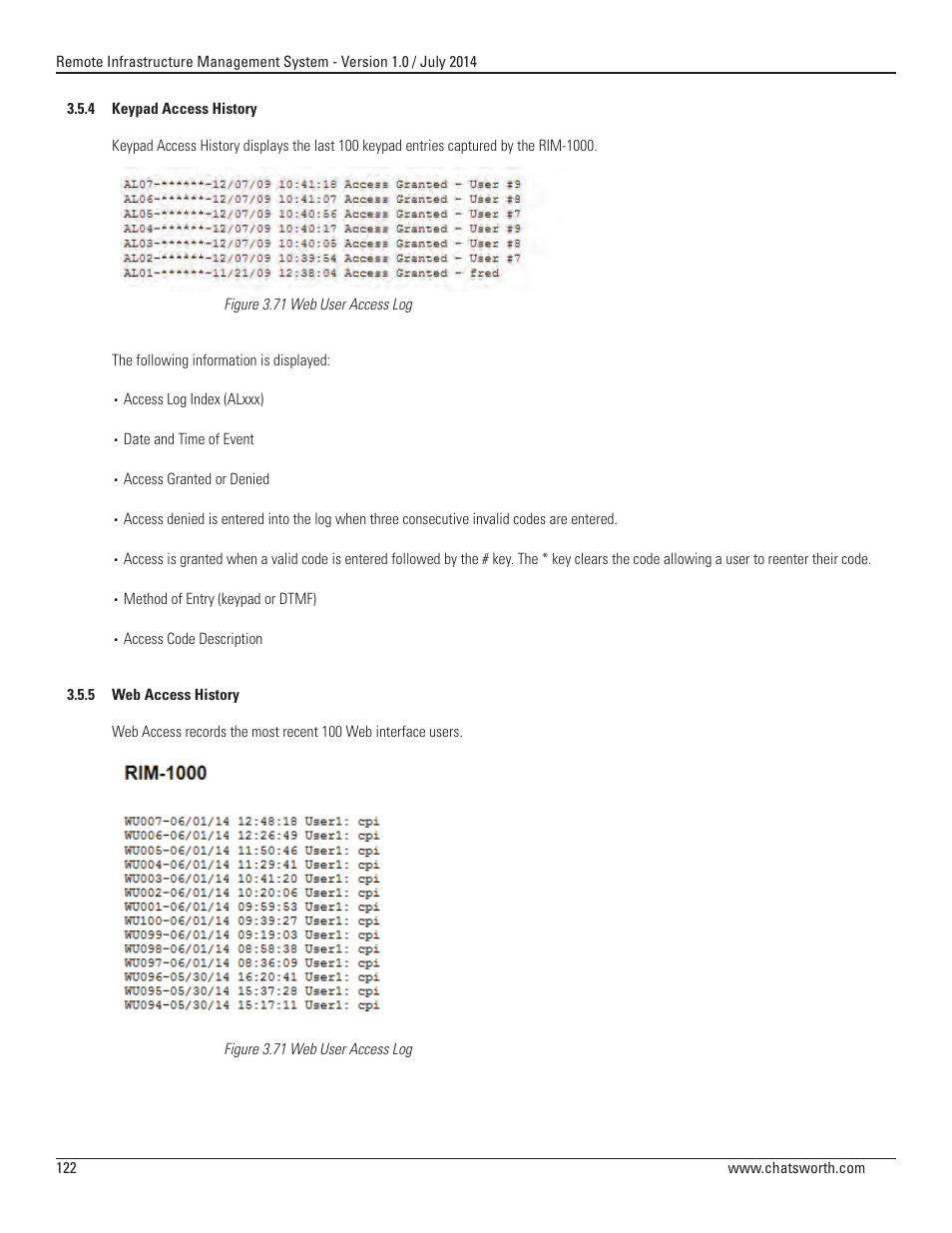 Chatsworth Products Remote Infrastructure Management (RIM-1000) User Manual | Page 122 / 214