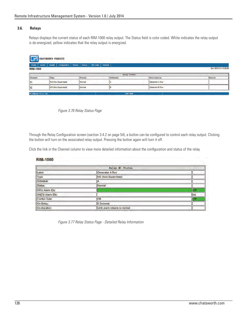 Chatsworth Products Remote Infrastructure Management (RIM-1000) User Manual | Page 126 / 214