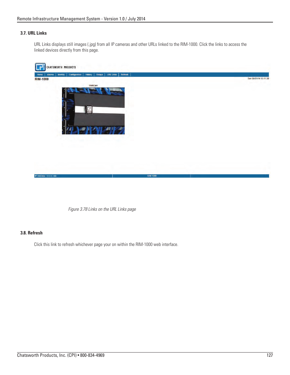 Chatsworth Products Remote Infrastructure Management (RIM-1000) User Manual | Page 127 / 214