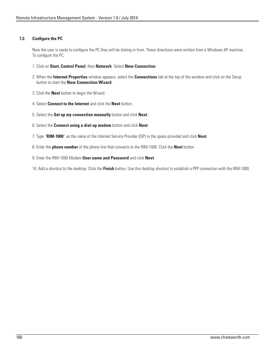 Chatsworth Products Remote Infrastructure Management (RIM-1000) User Manual | Page 160 / 214