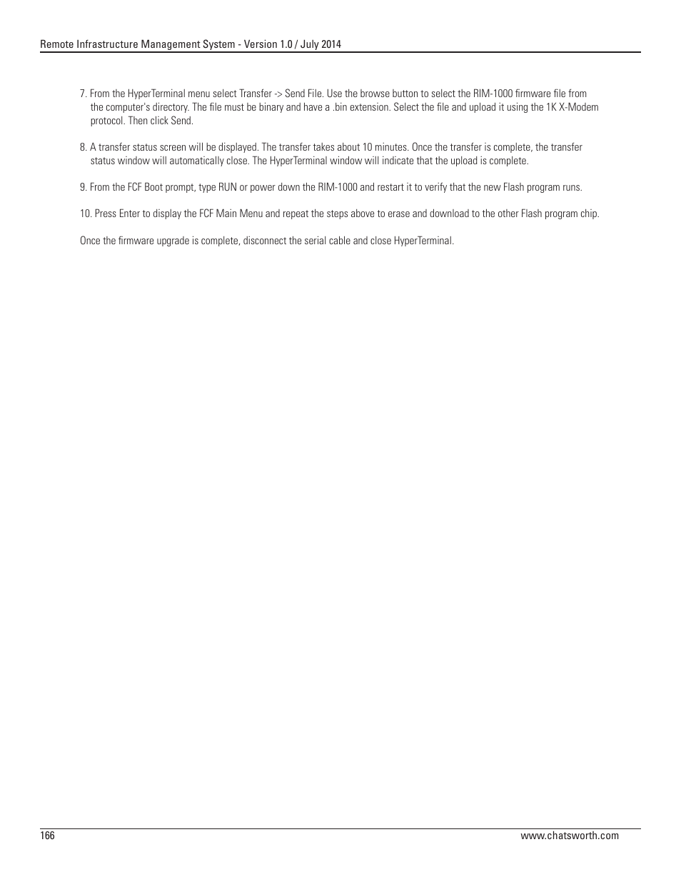 Chatsworth Products Remote Infrastructure Management (RIM-1000) User Manual | Page 166 / 214