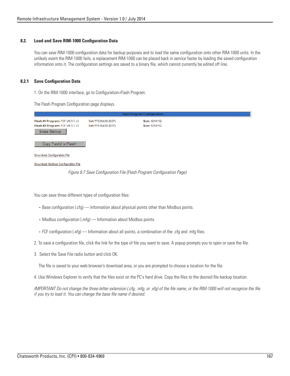 Chatsworth Products Remote Infrastructure Management (RIM-1000) User Manual | Page 167 / 214
