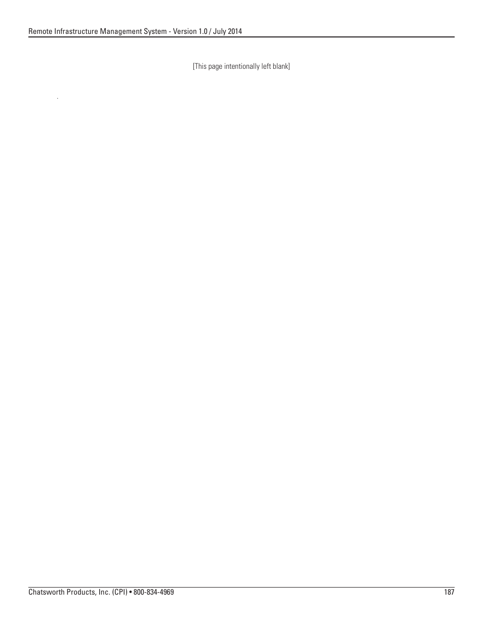 Chatsworth Products Remote Infrastructure Management (RIM-1000) User Manual | Page 187 / 214