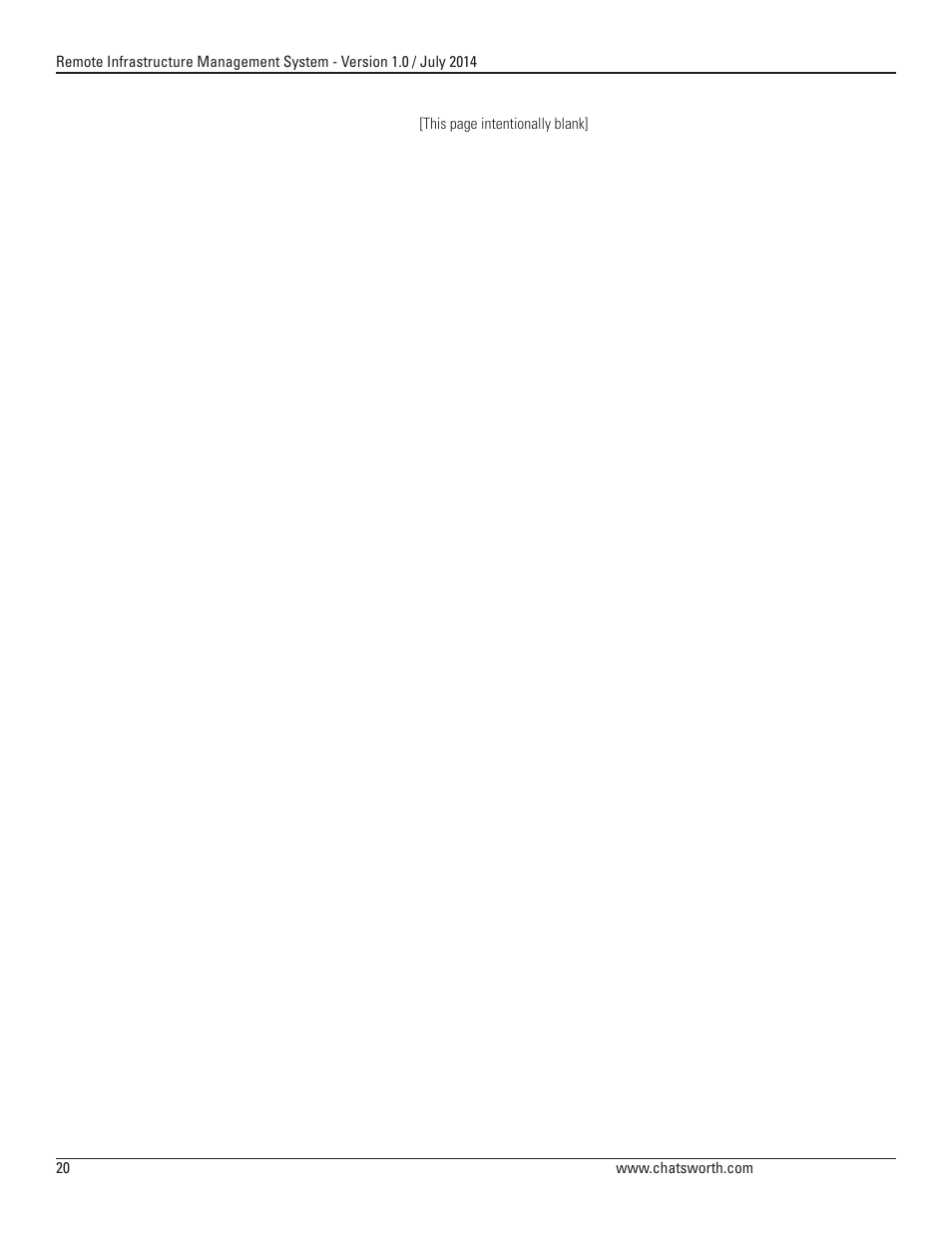 Chatsworth Products Remote Infrastructure Management (RIM-1000) User Manual | Page 20 / 214