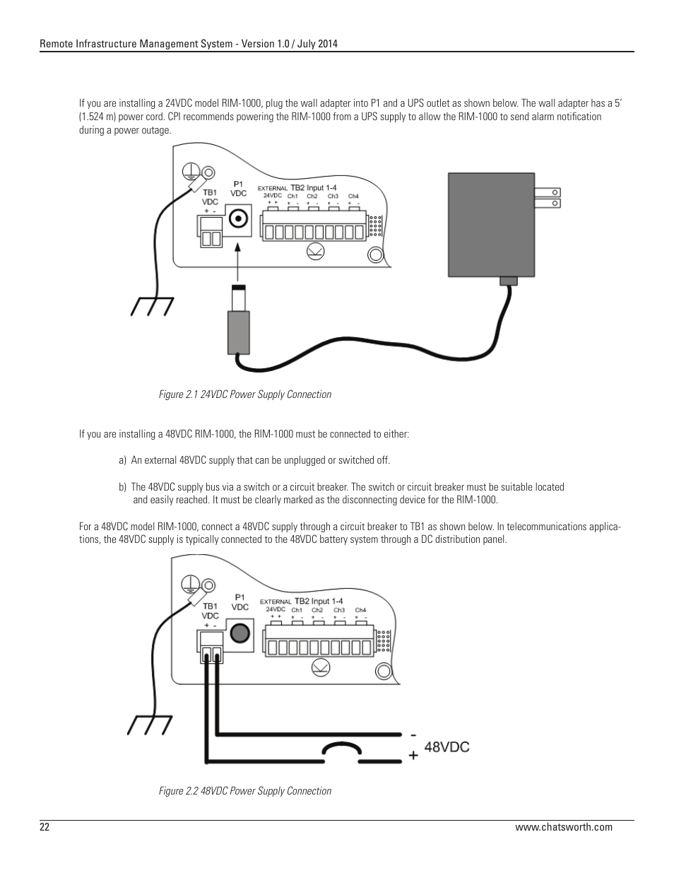Chatsworth Products Remote Infrastructure Management (RIM-1000) User Manual | Page 22 / 214