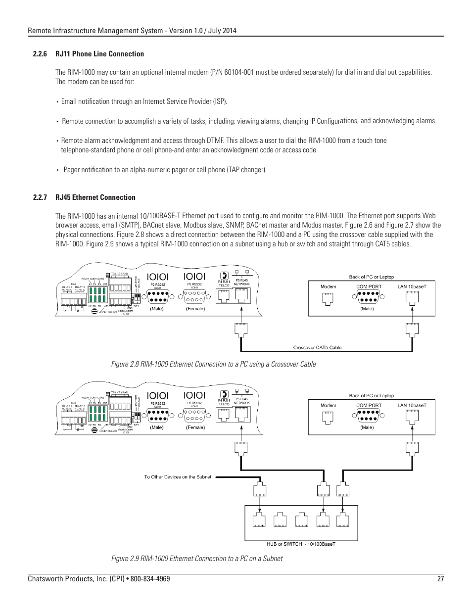 Chatsworth Products Remote Infrastructure Management (RIM-1000) User Manual | Page 27 / 214