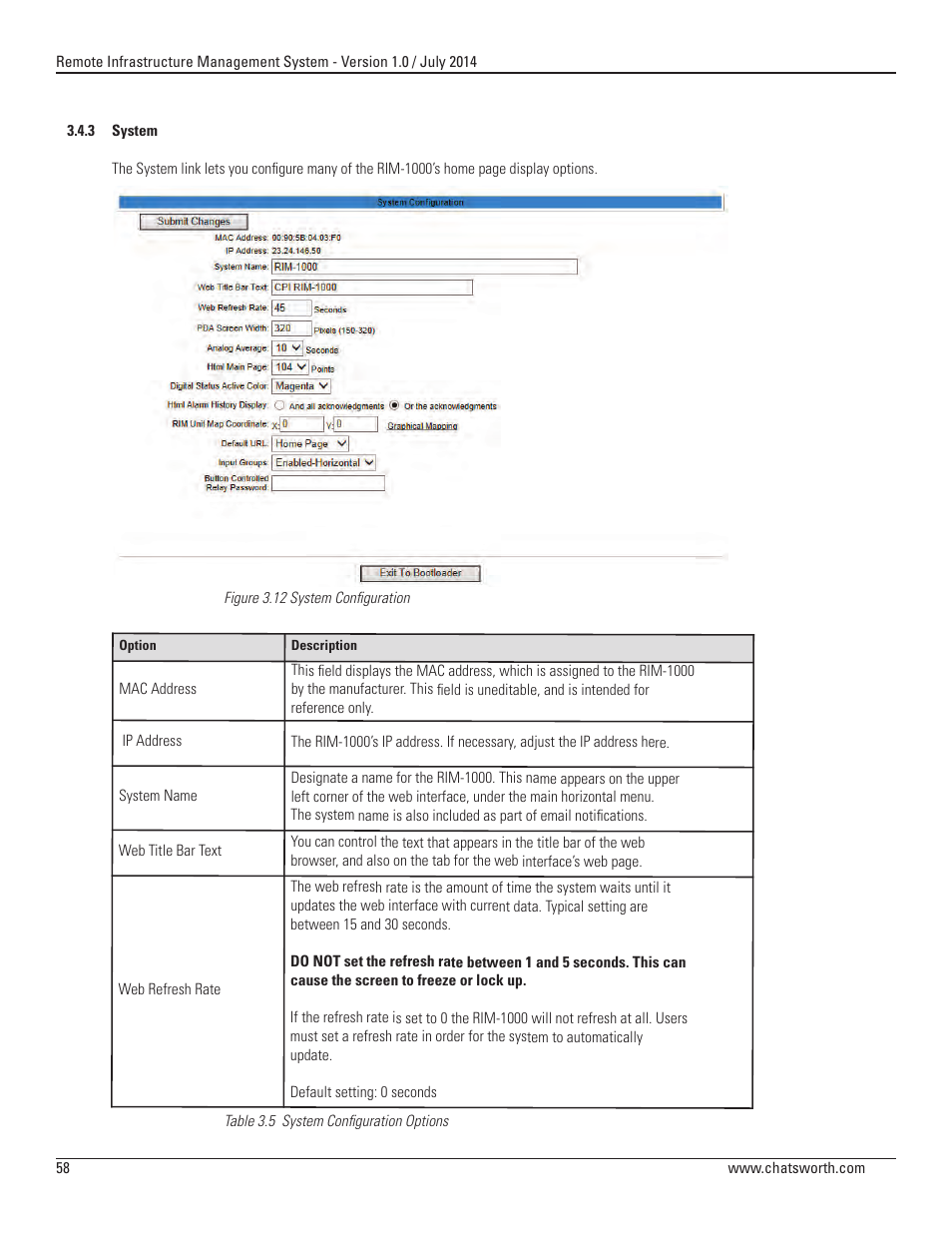 Chatsworth Products Remote Infrastructure Management (RIM-1000) User Manual | Page 58 / 214